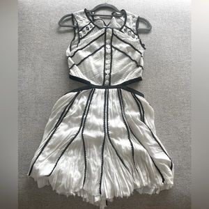 Free people mini black and white cut out dress, size S/P
